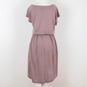 lavender linen dress